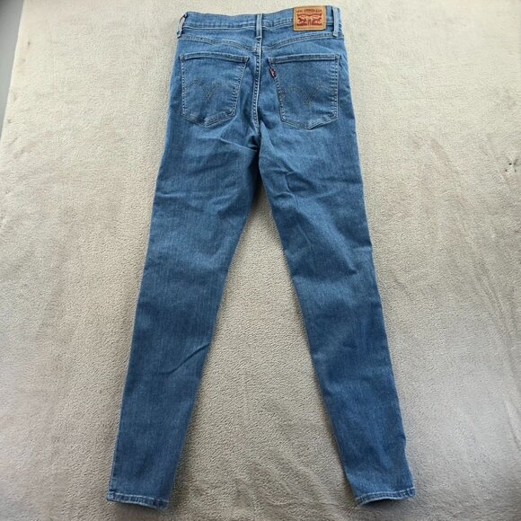 Levis Womens Jeans Size 29 Mile High Super Skinny Leg Ankle Blue Denim Casual - Picture 14 of 14